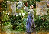 Peasant Hanging out the Washing by Berthe Morisot